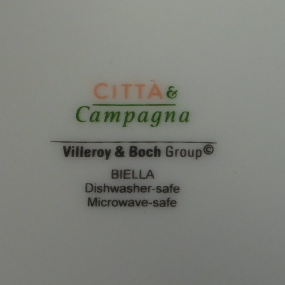 12 1/2" serving plate. Villeroy & Boch CITTA & Campagna BIELLA - Picture 6 of 6